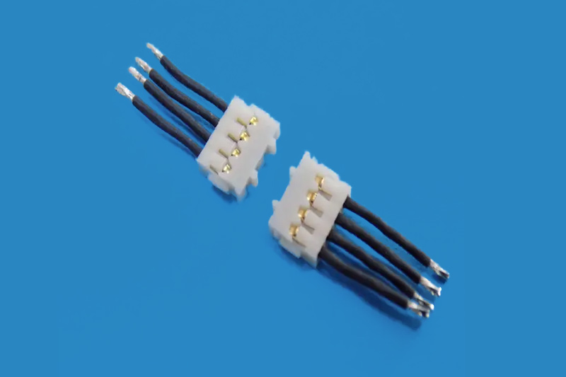 0.8mm镀金插头端子线